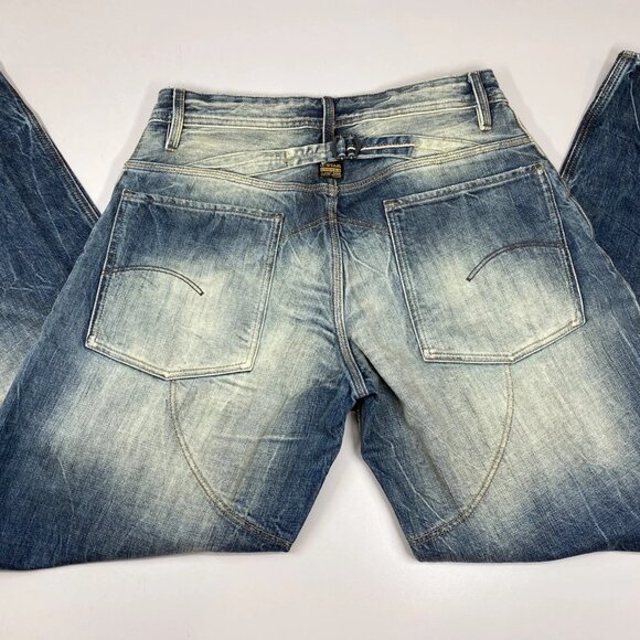 G-Star Raw Women’s Baggy Selvedge Denim Jeans – Blue/High Visual Corrosion - Picture 4 of 10